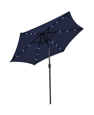 10 Feet Outdoor Patio Umbrella with Bright Solar Led Lights