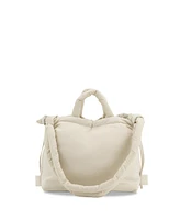 J World Puffy Convertible Tote with Adjustable Handles and Spacious Compartments