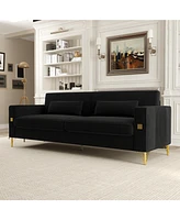 Black 2 Seater Sofa