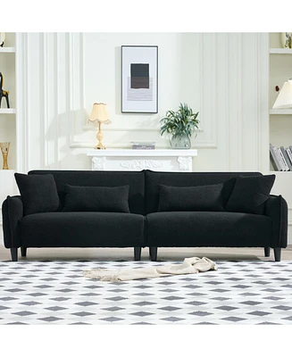 97" Teddy Velvet Sofa for Living & Office Spaces