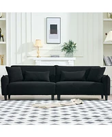 97" Teddy Velvet Sofa for Living & Office Spaces