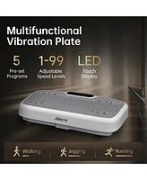 Joroto Vibration Plate Exercise Machine – Full Body Vibrating Platform with Remote Control, 2 Resistance Bands, and 330LBS Weight Capacity for