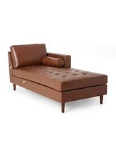 Luxurious Light Brown Chaise Lounge