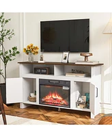 Modern Tv Stand with Fireplace: Media Console, Storage Unit, Entertainment Center