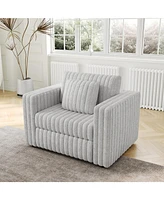 44.9" Modular Sofa Single - Highly Comfortable, Stylish & Functional for Bedroom & Living Room, Light gray