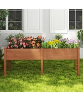 Large Raised Garden Bed with Drainage Holes and 6 Supporting Legs
