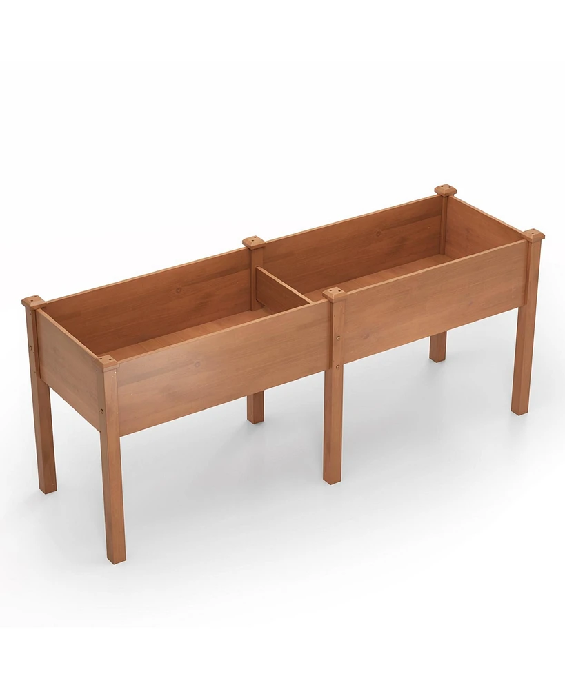 Large Raised Garden Bed with Drainage Holes and 6 Supporting Legs