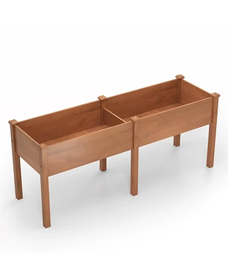 Large Raised Garden Bed with Drainage Holes and 6 Supporting Legs