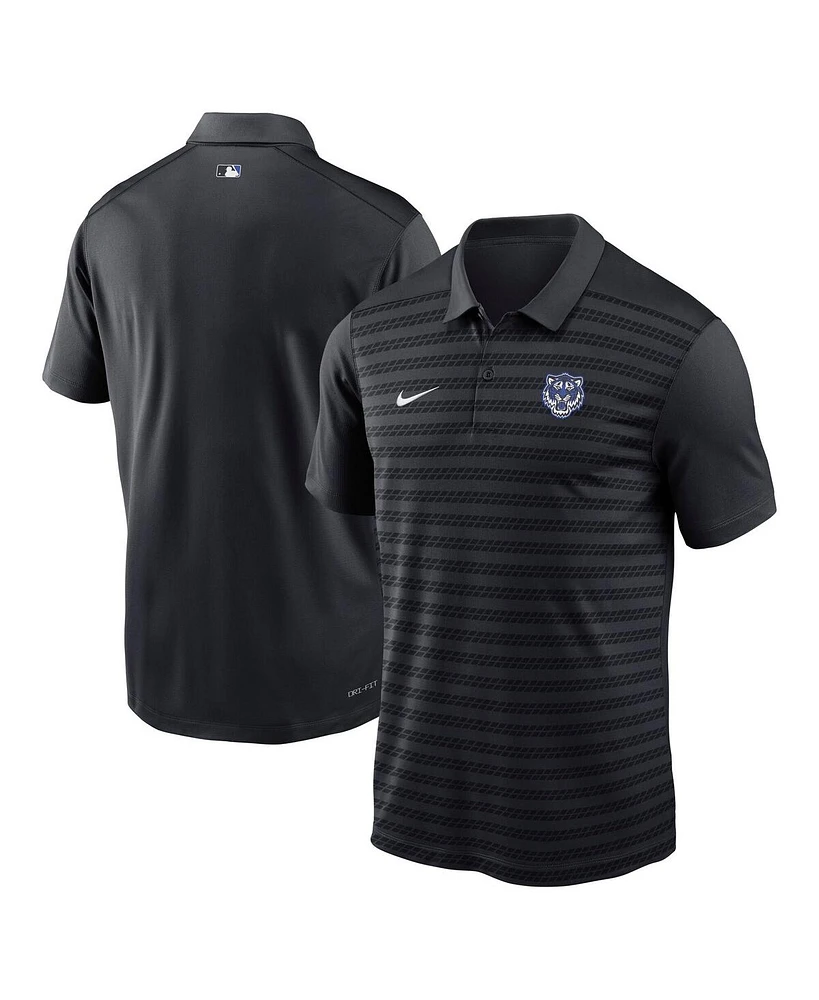 Nike Men's Black Detroit Tigers Authentic Collection City Connect Victory Performance Polo Shirt