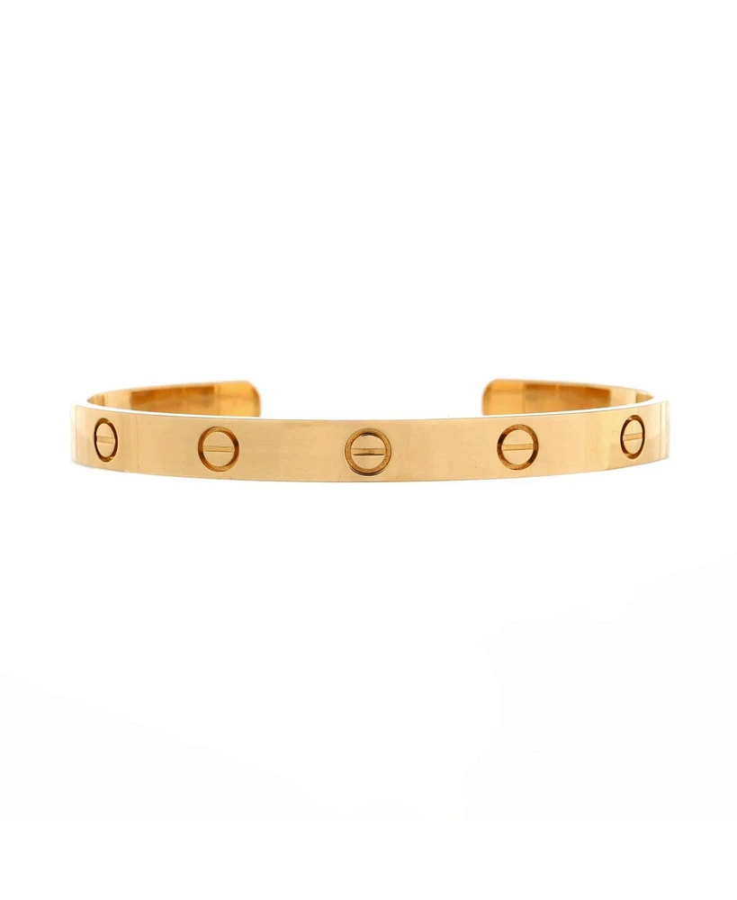 Pre-Owned Cartier Love Cuff Bracelet 18K Gold