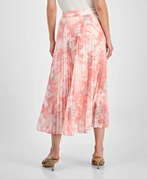 Boss Orange Women's Printed Pleated Midi Skirt