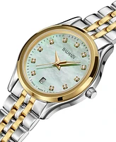 Balmain Women's Swiss Beleganza Diamond (1/20 ct. t.w.) Two-Tone Stainless Steel Bracelet Watch 28mm