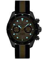 Certina Men's Swiss Automatic Chronograph Ds Action Multicolor Nylon Strap Watch 45mm