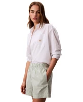 Calvin Klein Jeans Women's Cotton Poplin Boxer Shorts