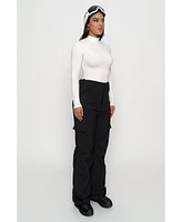 Jluxlabel Women's Turtleneck Long Sleeve Top