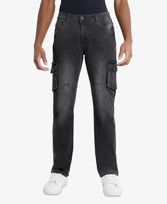 Xray Men's Slim Fit Stretch Cargo Jeans
