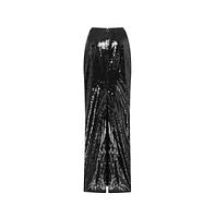 Milla Women's Dramatic fitted sequined maxi skirt