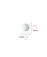 Bling Jewelry Set of 2 Black Bar Bell Round Illusion Faux Ear Plug Earrings Surgical Steel 16G
