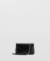 Mango Women's Flap Chain Bag