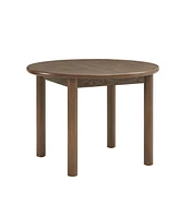42" Round Dining Table for 4 Person, Retro Kitchen Table, Wooden Dinner Room Table with Solid Wood Legs for Home Kitchen Restaurant Living Room,