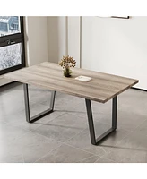 Modern 6-Person Dining Table (62.9