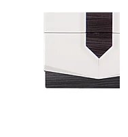 Wooden Two-Drawer Nightstand with Elegant Storage