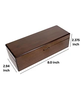We Games Double 6 Dominoes in Magnetic Wooden Box