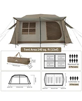 Naturehike Village Camping Tent,4/6/8 Person Tents for Camping, 60S Easy Setup Instant Tent for Family Camping