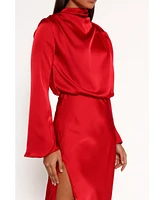 Petal and Pup Women's Kristyn Long Sleeve Midi Dress