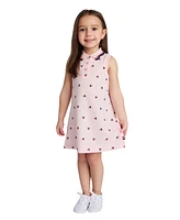 Tommy Hilfiger Toddler and Little Girls Icon Print Sleeveless Polo Dress