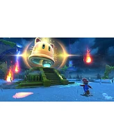 Nintendo Switch White Oled Console with Super Mario 3D World + Bowser s Fury, MightySkins Console and Controller Skin Voucher