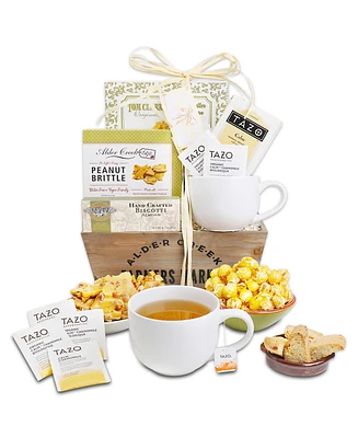 Alder Creek Gift Baskets Serenity Tea Crate, 6 Pieces