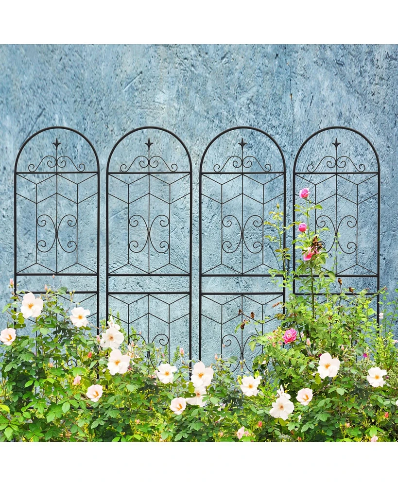 4 Pack 71" Garden Trellis - Climbing Plant Support