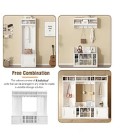 On-Trend Hall Tree with Bench, Coat Rack & Shoe Storage