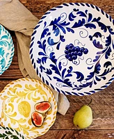 Vietri Arezzo Cobalt Serving Bowl