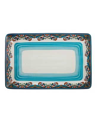 Euro Ceramica Zanzibar Rectangular Serving Platter