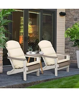 Aoodor Patio Chair Cushions for Adirondack Chairs, High-Back Design, 52"x20"x2.5" Olefin Fabric Slipcovers with Ties, Outdoor Furni