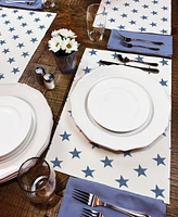 CounterArt Denim Stars Premier Fabric Placemats, Set of 4