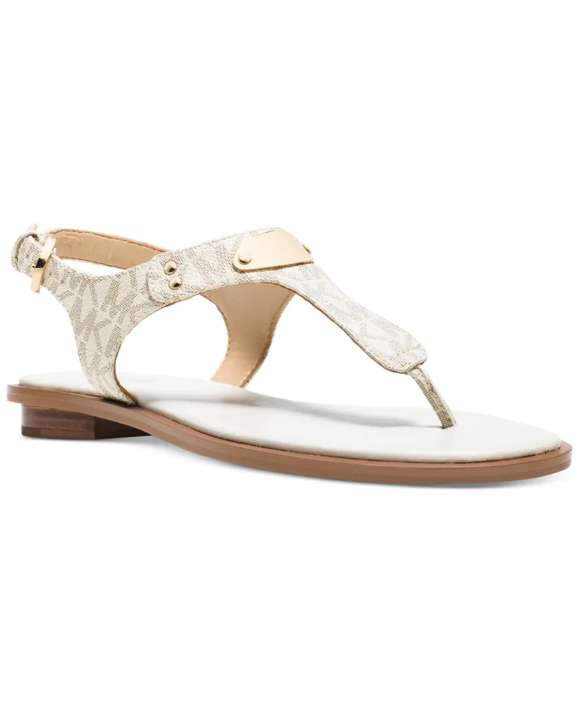 Michael Michael Kors Women's Mk Plate Flat Thong Sandals