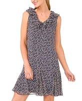 CeCe Women's Sleeveless Ruffled Tie-Neck Mini Dress