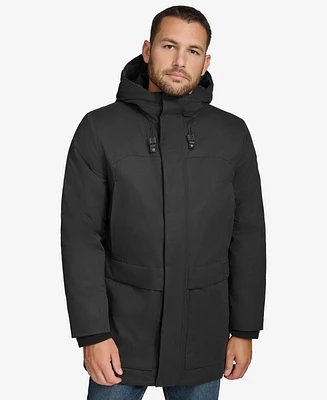 Andrew Marc Black Label Men's Northam Sueded Water Resistant Hooded Jacket