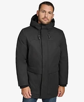Andrew Marc Black Label Men's Northam Sueded Water Resistant Hooded Jacket