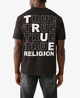 True Religion Men's Short Sleeve Puff Stitch T-Shirt