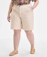 Democracy Trendy Plus AbSolution Skyrise Utility Bermuda Shorts