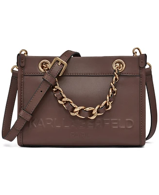 Karl Lagerfeld Paris Savoie Leather Crossbody