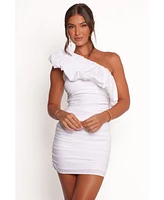 Petal and Pup Women's Roni One Shoulder Frill Mini Dress
