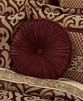 J Queen New York Renzo Tufted Decorative Pillow, 15" Round