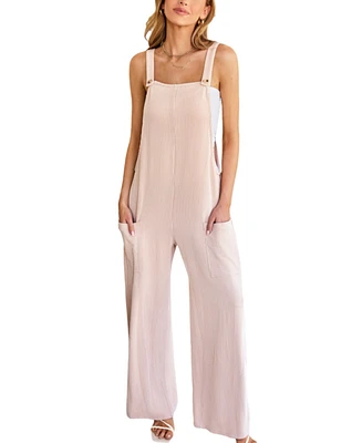 Cupshe Women's Wide-Leg Knit Overalls