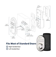 Zachvo Keyless Entry Deadbolt Lock, Electric Door Locks with Keypads