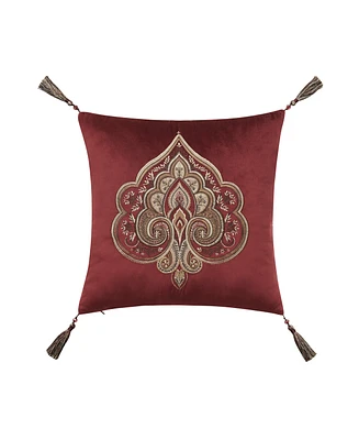 J Queen New York Calistoga Embellished Decorative Pillow, 18" x 18"